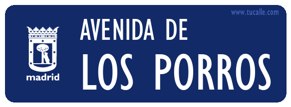 cartel_de_avenida-de-Los Porros_en_madrid